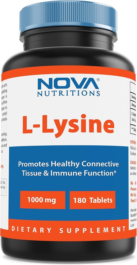 Nova Nutritions L-Lysine 1000 mg - 180 tablet