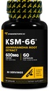 Primaforce KSM-66 Izvleček korenine Ashwagandha (600mg) 60 Veggie kapsul - 5% Witanolidov z BioPerinom