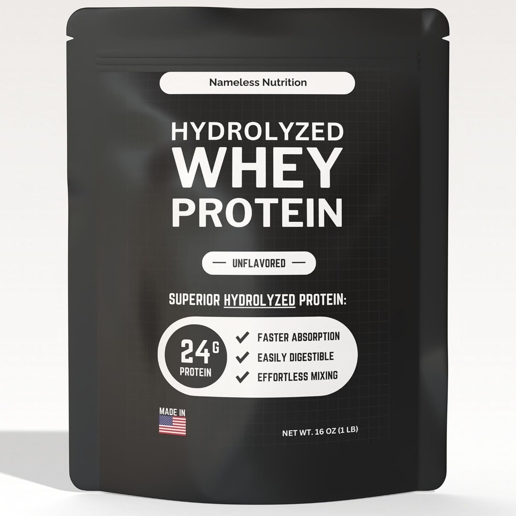 Hidrolizirane sirotkine beljakovine v prahu - nearomatizirani koncentrat sirotkinih beljakovin Hidroslat, navadni proteini v prahu - brez glutena, 24g beljakovine na servacijo, 1 lb (paka po 1)