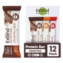 Extended Sugar Free Protein Bars, Perfect Diabetic prigrizki, visoke beljakovine in vlaknine, Lakota nadzor in stabilno energijo, nizka Carb, Keto prijazno (12 Count, Variety Pack)