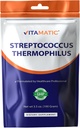 Vitamatski Streptococcus Termophilus Probiotic Powder - Prebavna zdravstvena podpora - 100 Gram (3.5 OZ) - 100 Servisi