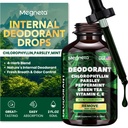 Klorofil tekoče kapljice – Deodoritizacija telesa dodatek za ženske in moške – Detox, Energy & Skin Health Support– Vegan, Non-GMO, 2 Fl Oz