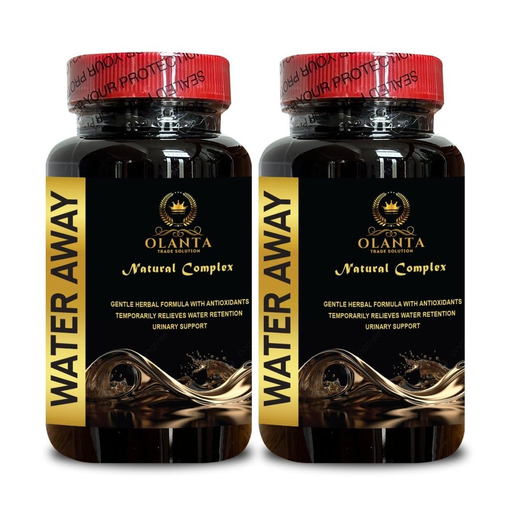 Generična izguba vode tablete za oboje - voda proč - hitro delujoče vodne tablete proč tablete za ženske in moške, hitro delovanje Bloating Relief, zadrževanje vode in flushing, vodne tablete kofein brezplačno - 2 steklenice
