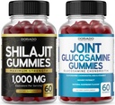 HRANILO DORADO Shilajit Gumiji za moške in ženske (60 Gumijev) in glukozamin hondroitin (60 jih je)