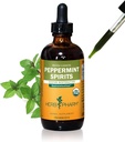 Herb Pharm Certified Organic Peppermint Spirits Liquid Extract Digestive Support Mešanica - 4 Ounce (DPEP04)