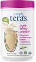 preprosto tera je Pure Whey Protein Powder - Grass Fed Vanilla Whey Protein Powder, čist, izdelan brez umetnih sladil, Non-GMO, Kosher, rBGH-free, Soy-free - 12 Oz