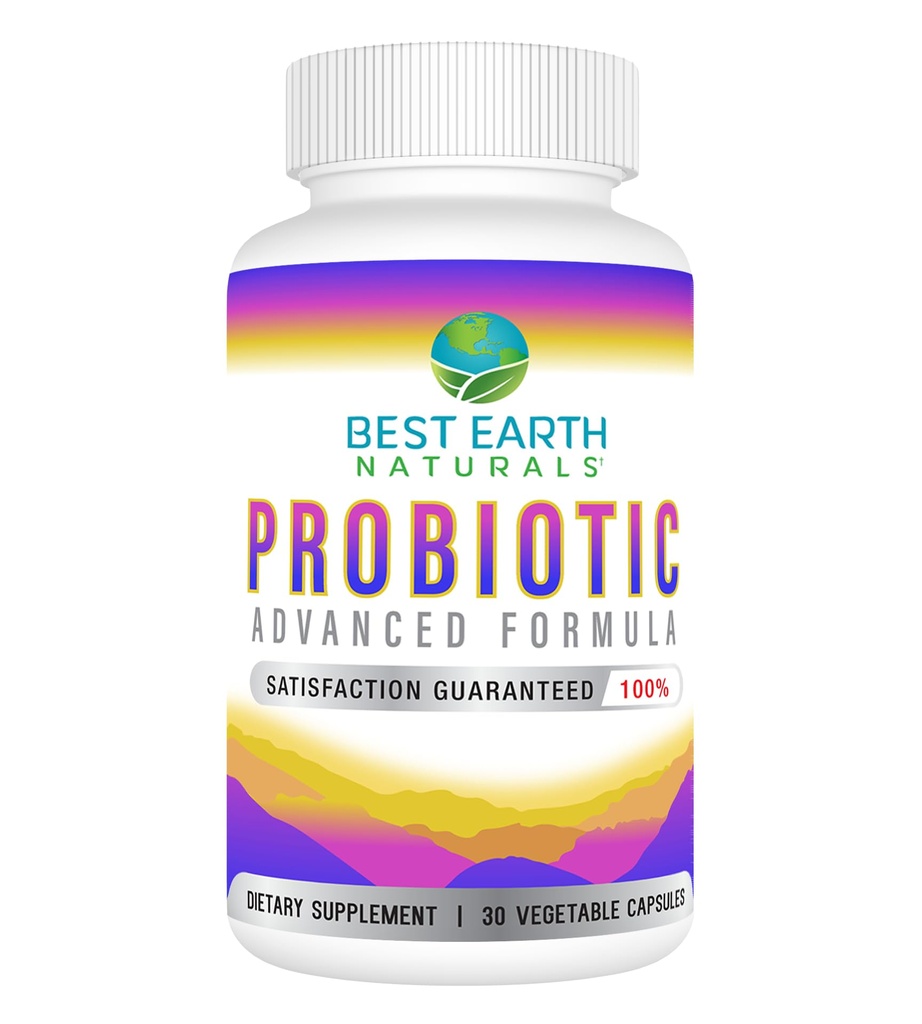 Best Earth Naturals Probiotics Napredna formula za ženske in moške s 5,75 milijardo CFU - 30 kapsul (30 dnevna dobava)