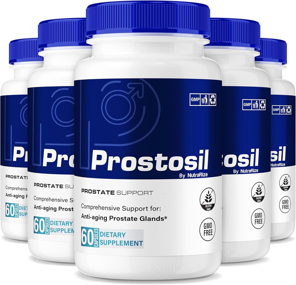 (5 Pakiranje) Prostosil Kapsule, Vse naravne Formula za zdravje prostate, Največja moč Zeliščni dodatek za nadzor in splošno zdravje, Prosto sil Vitamin tablete Uradni pregled (300 Kapsule)