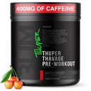 RAW Thuper Thavage Pre Workout Powder - High-Stim Preworkout z Creatine, Beta Alanine, L-Citrulin & Caffeine - Chris Bumstead Gym & Fitness dodatek za moške in ženske - Bela Cherry