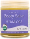 Herb Lore Organic Booty Salve – naravno milo mazilo – Zeliščni Comfort krema za občutljive, občutljive površine in srbenje (3.4 oz)