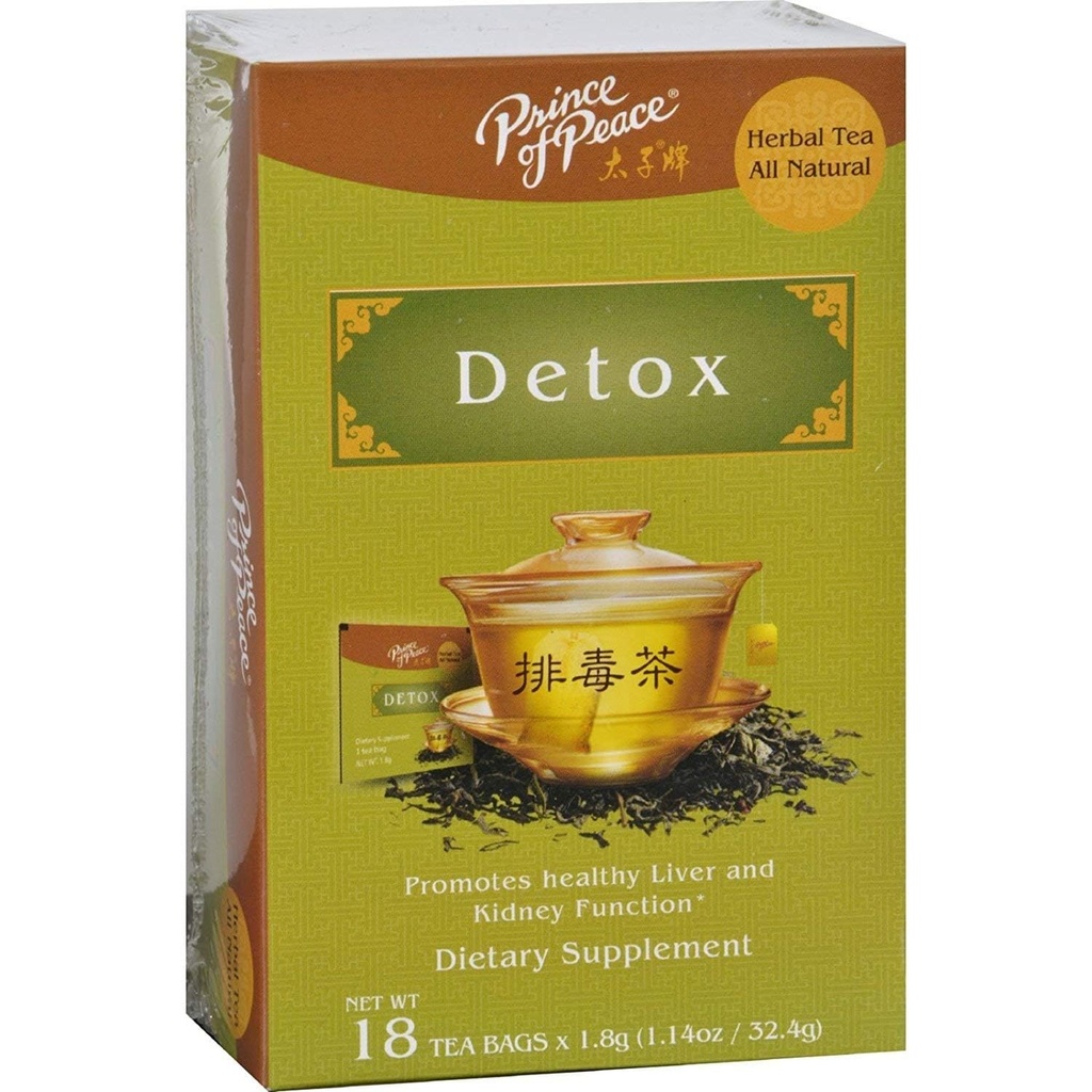 Princ miru Zeliščni detox čaj - 4 paket 18 čajne vrečke vsak