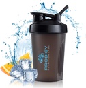 Prodigy Nutrition Labs Premium Shaker steklenica kot nalašč za beljakovinske pretrese in Pred vadbo -14 Ounce (črna)