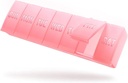 Barhon velike tedenske tablete Organizator, Big Vitamin Organizator Primer za 7 dan, tablete za potovalno medicino, da imajo različne dodatke in ribje olje, Sakura roza