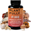 10-v-1 Gobe dodatek – Levje Mane, Reishi, Cordyceps, Chaga, Turčija Tail, Maitake & Shiitake – Nootropni kompleks za podporo možganov, spomin, Focus & Energy – 120 Kapsule, Izdelano v ZDA