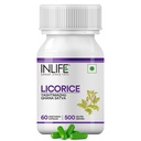 INLIFE Licorice Root Extract (Yastimadhu), standardiziran na > 20% Glicirizinska kislina dodatek, 500 mg - 60 Vegetarijanske kapsule