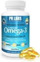 PR laboratoriji - vsak dan Omega-3 Klinična stopnja ribjega olja dopolnilo za moške - spodbuja srce, možgane, imunske in skupne podpore - Trajno izvorno in molekularno destilacijo - 1800mg EPA in DHA - 1 pakiranje