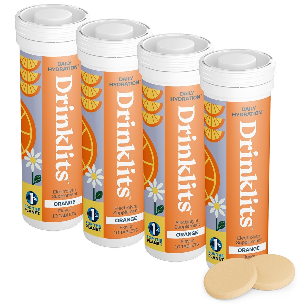 Pijače Orange Daily Electrolyte Hydration tablete (4) Tube Bundele 