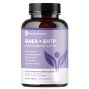 Čisti 5-HTP (5-Hidroksitriptofan) Plus GABA dodatek - za spanje, razpoloženje in obvladovanje stresa - 60 Veggie Caps