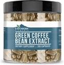 Elementi pozemeljskega rodu Zelena kava Bean Extract 200 kapsul, čisti in nerazredčeni, brez dodatkov
