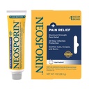Neosporin + največja moč trojni antibiotični mazilo z lajšanjem bolečine, dvojno ukrepanje prva pomoč zdravljenje ran, brez-Sting Formula s Pramoksine HCl, Bacitracin cink, 1 oz Single Tube