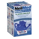NeilMed NasaFlo Neti Pot z 60 vnaprej pripravljenimi paketi