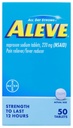 Aleve, Pain Reliever/Fever Reducer 220 mg tablete, 50