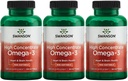 Swanson visoka koncentrat Omega-3 ribje olje - Eterične maščobne kisline - (120 Softgels, 680mg vsak) 3 pakiranje