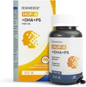 Fosfatidilserin 120mg Omega 3 DHA 60 Mehkužci s Huperzinom A za starejše otroke zdravje možganov in kognitivno podporo dopolnila - Izboljšati delovanje možganov fosfatidilserin z DHA