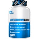 Izločanje Veganska organska goba Dopolnilo Kapsule - Organic Lions Mane Gobe Kapsule s Cordyceps in Reishi Mešanica - Nootropics Brain Supplement for Focus and Energy - 30 Servings