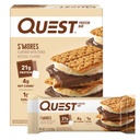 Quest Nutrition S'more Protein Bar, 21g Beljakovine, 4g neto ogljikovih hidratov, 1g sladkorja, brez glutena, Keto prijazno, 4 Count