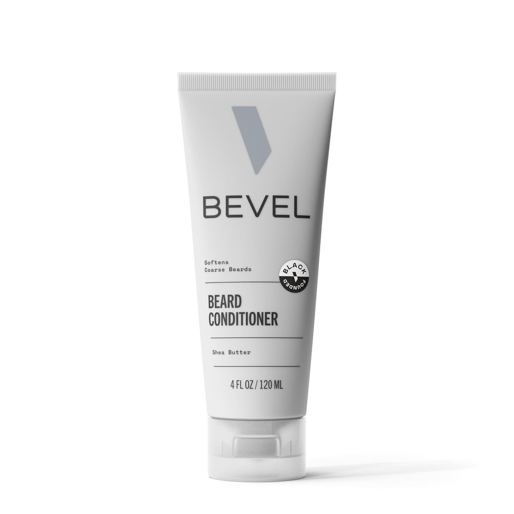 Bevel Beard conditioner za moške - Brada Mehčalec s kokosovim oljem, karitejevo maslo in Aloe Vera, Mehkužci in pogoji, ki pomagajo zmanjšati zlom, 4 Oz