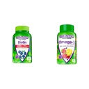 Vitafusion Extra Jakost Biotin Gummy Vitamini, Berry Okusni, 5.000 mcg Biotin Vitamini, Ameriški & Omega-3 Gummy Vitamini, Berry Limonada aromatizirani, Heart Health Vitamini(1)