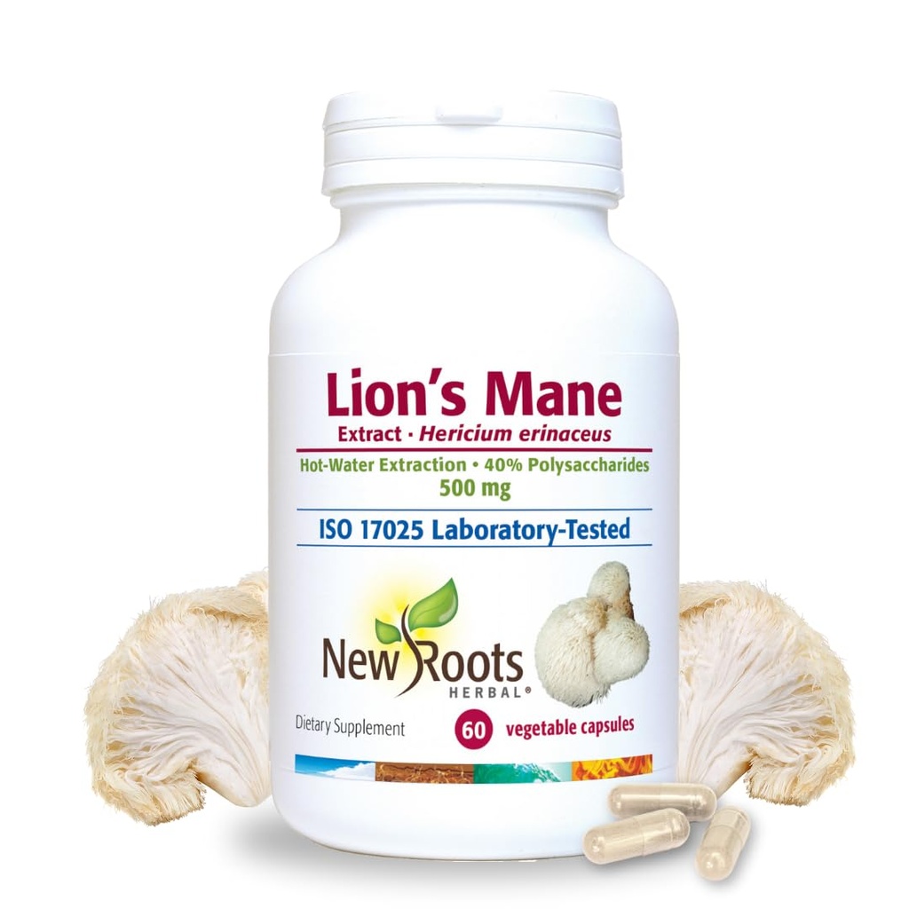 NOVE ROOTS HERBAL Lions Mane Dopolnilo Kapsule 