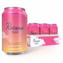Recess Mood Magnezij & Adaptogen Drink, Umirjanje Sprostitev Pivo, 12 unča (Raspberry Lemon, 12 pakiranje)
