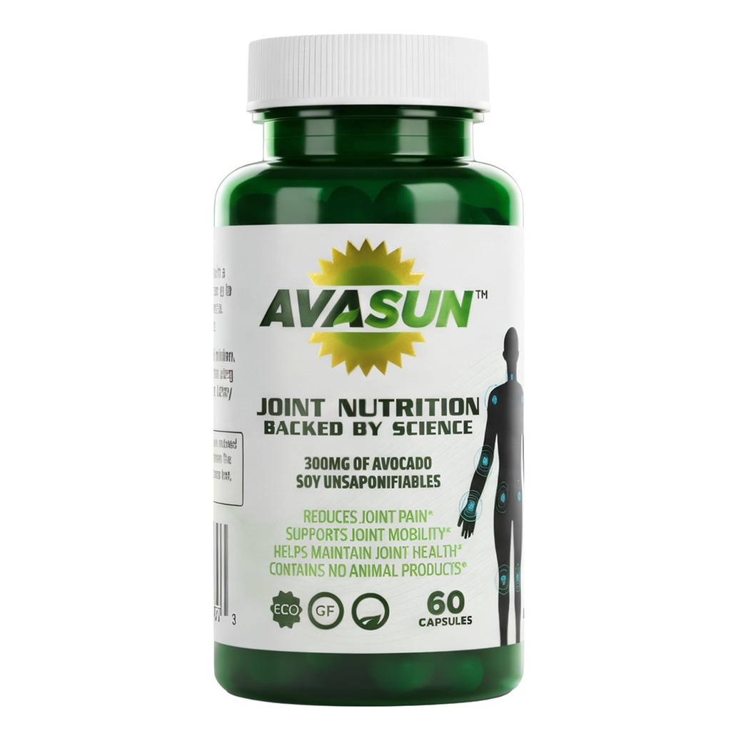 Skupna zdravstvena podpora dodatek, ki ga podpira znanost, Avocado Soy neumiljive, 300Mg ASU, na osnovi rastlin, brez mleka, Gluten, ne-GMO, 60 Dnevne kapsule na steklenico (2 mesec dobave)