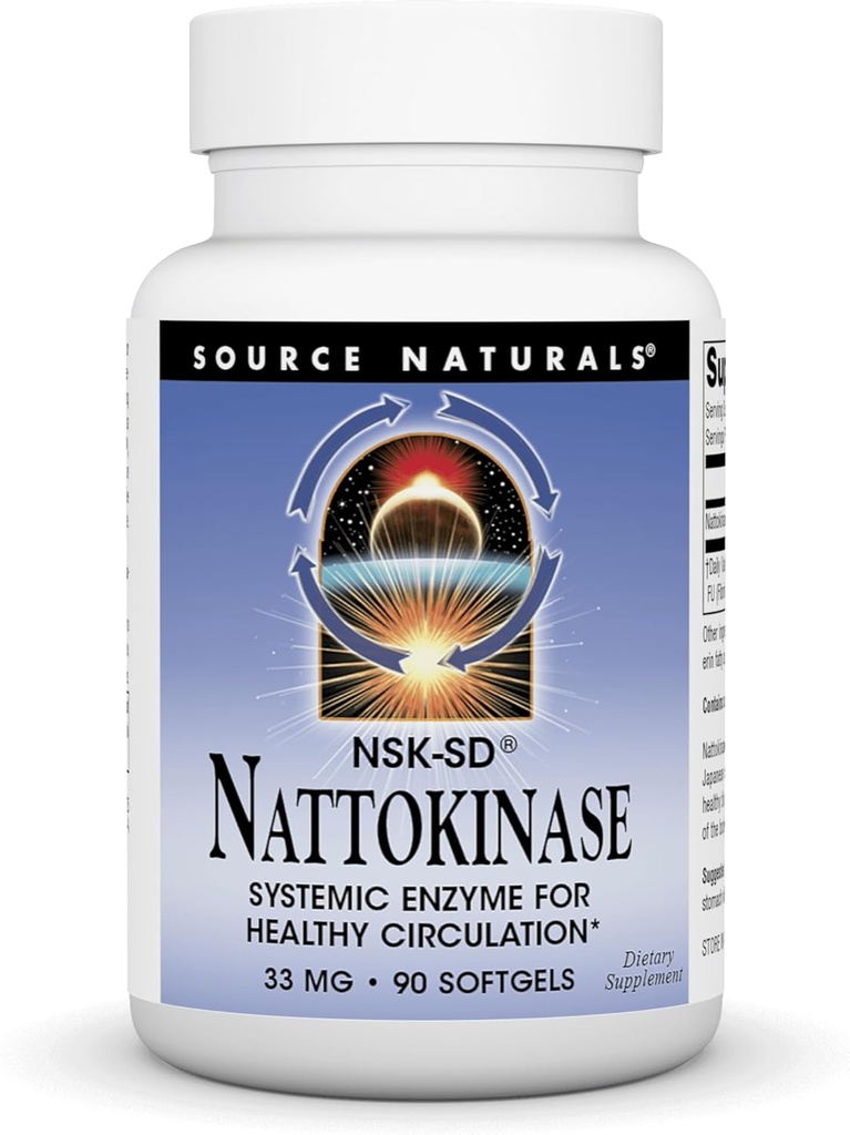 Vir Naturals Nattokinase 33 mg Sistemski encim za zdravo kroženje - 90 softgels