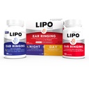 Lipo Flavonoid Day & Night Combo Kit, Tinitus Relief za zvonjenje ušesa, Lipo Flavonoid Plus in Lipo Flavonoid noč z melatonin & vitamin C, 90 Caplets