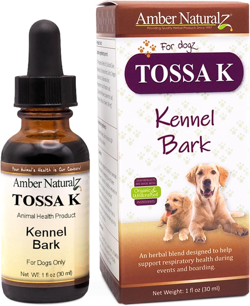 Amber NaturalZ Tossa K Kennel Bark Zeliščni dodatki za pse in kužki 