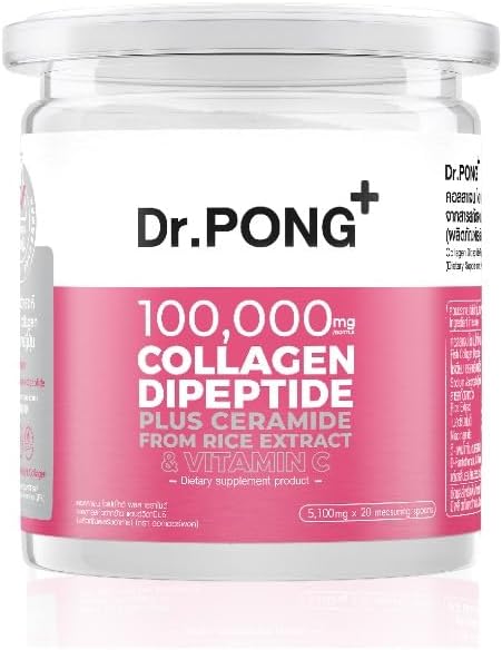 Generični Dr.Pong 100.000 mg kolagen dipeptid Plus ceramid iz ekstrakta riža in vitamin C 102g
