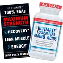 Ultimate Essential Aminokisline dodatek za rezanje, postenje in vadbo, Vse 9 EAA, 3000mg, 40% Leucin, 4:1:1 BCAA razmerje, Binder-free z organskim premazom, Vegan, Keto, Non-GMO, 150 tablet