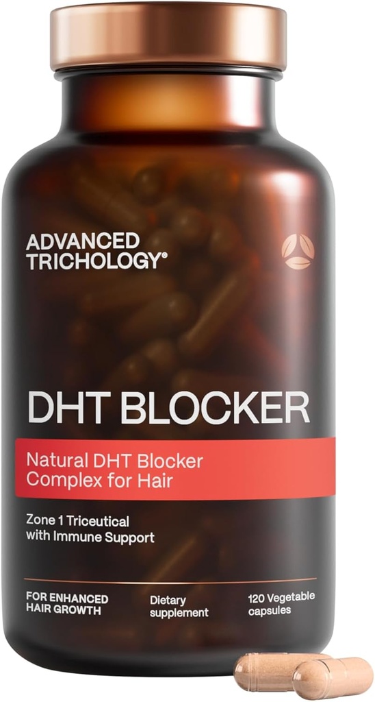 Napredna Trichologia DHT Blocker - Doplačilo za rast las za gensko žetev za moške in ženske 