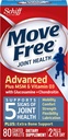 Move Free Napredno glukozamin Chondroitin MSM Vitamin D3 in Hyaluronic Acid Skupni dodatek, 80 Število