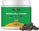 MYOS imuniteta Chew za pse - Imunski sistem podpora, antioksidanti, pomaga celično zdravje & Vitalnost- s Colostrum, Resveratrol, Astragalus koren, in gobe- Dnevno žvečljivi dodatek