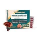Red Reishi Mushroom Capsules for Immunity, Ganoderma lucidum Extract, Natural Vegan Reishi Mushrooms Daily, 70mg, 30 Capsules