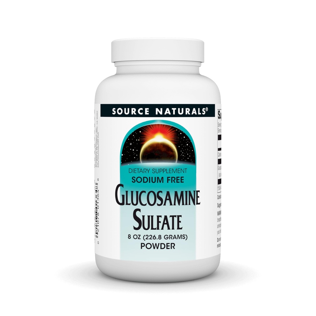 Vir Naturals glukozamin sulfat, natrijev prosti prašek za skupno podporo - 8 oz Powder