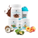 Da, lahko! Detox Plus Kit (Meal zamenjava čokolada, Aloe Vera Peach limonada) - Popoln obrok nadomestek v prahu, visokoenergijski shake Booster, Aloe Vera Detox dodatek, Health Transformation
