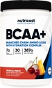 Nutricost BCAA + Hydration Powder (tropski punch) 30 Servisi - razvejane verige aminokislin s hidracijskim kompleksom - Gluten-free, Non-GMO
