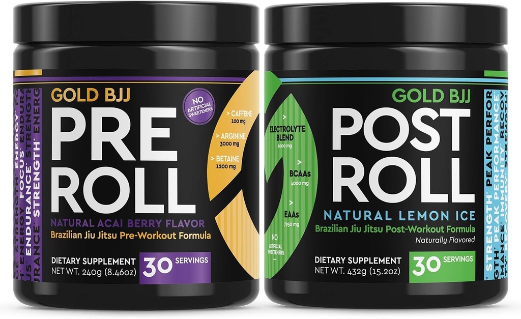 Gold BJJ PreRoll in PostRoll Jiu Jitsu dodatek paket