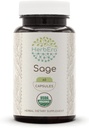 Herbera Sage 60 kapsul, 500 mg, USDA organska kadulja (Salvia officinalis) posušen list (60 kapsul)